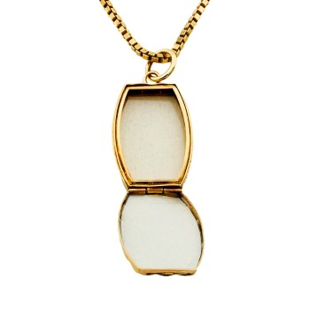 Vintage 9ct gold 5.4g 18 inch Locket with chain